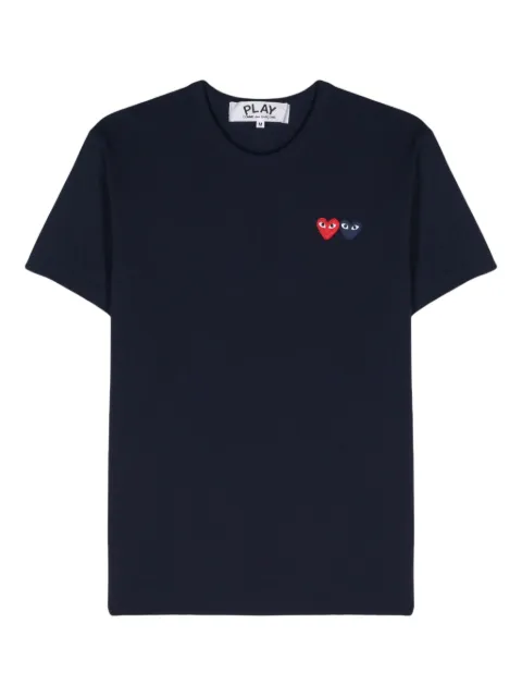 Comme Des Gar&ccedil;ons Play Double Heart T-shirt