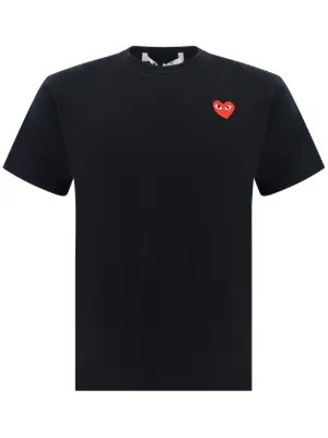 Comme Des Gar&ccedil;ons Play heart-patch T-shirt