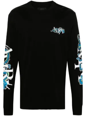 AMIRI Dragon-print cotton T-shirt