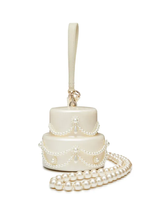 Simone Rocha pearl-embellished cake mini bag