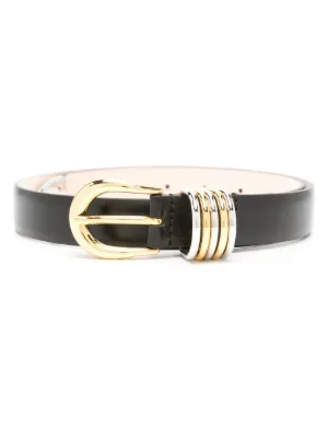 Déhanche Hollyhock leather belt