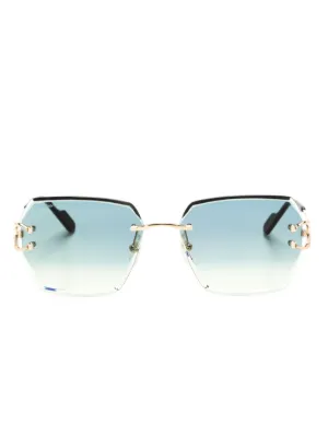 Cartier Eyewear Signature C de Cartier geometric-frame sunglasses