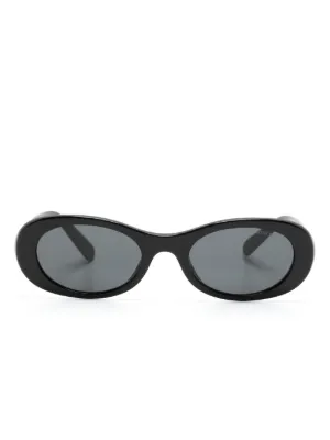 Miu Miu Eyewear Miu Glimpse oval-frame sunglasses