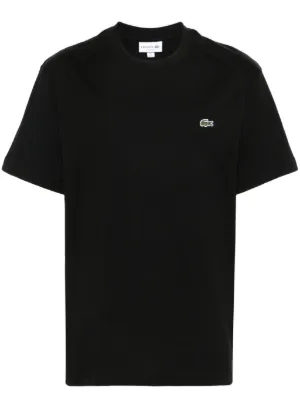 Lacoste logo-patch cotton T-shirt