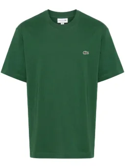 Lacoste logo-patch cotton T-shirt
