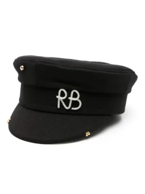 Ruslan Baginskiy logo-embroidered baker boy cap