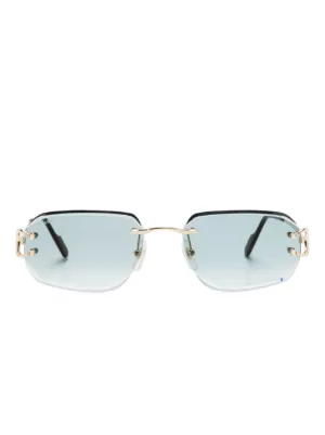 Cartier Eyewear rimless rectangle-frame sunglasses