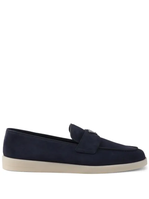 Prada suede loafers