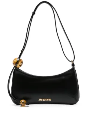 Jacquemus Bisou Perle logo-plaque shoulder bag