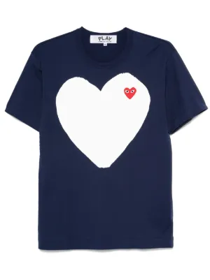 Comme Des Gar&ccedil;ons Play heart-patch T-shirt
