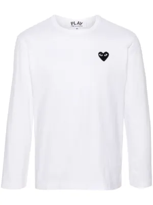 Comme Des Gar&ccedil;ons Play heart-patch long-sleeve T-shirt