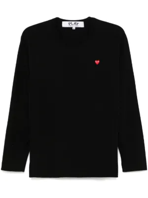 Comme Des Gar&ccedil;ons Play heart-patch T-shirt