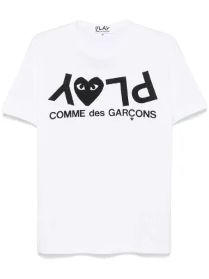 Comme Des Gar&ccedil;ons Play Play logo-print T-shirt