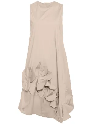 JNBY flower-detailing cotton-blend dress