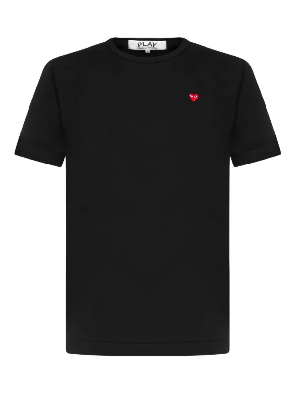Comme Des Gar&ccedil;ons Play heart-patch T-shirt