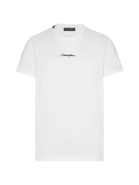 Dolce & Gabbana cotton T-shirt with embroidery patch