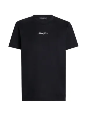 Dolce & Gabbana embroidered-patch cotton T-shirt