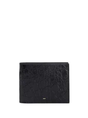 Giuseppe Zanotti Albert 2.0 crocodile-print leather bi-fold wallet