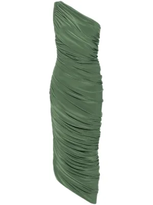 Norma Kamali Diana draped midi dress