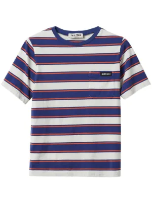 Miu Miu striped cotton T-shirt
