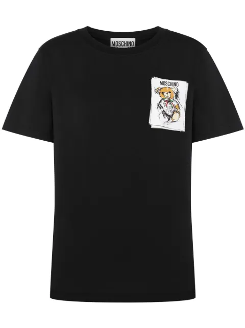 Moschino Teddy Bear-print cotton T-shirt