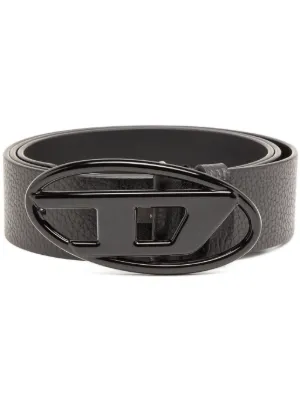 Diesel B-1dr logo-buckle belt