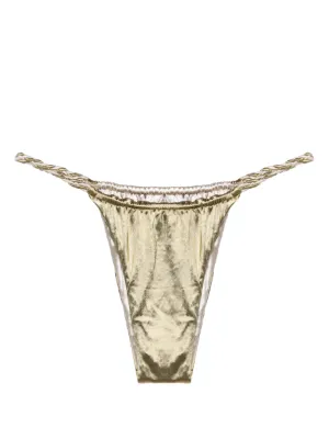Isa Boulder braided-straps reversible bikini bottoms