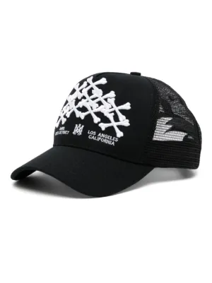 AMIRI Bones stacked trucker hat