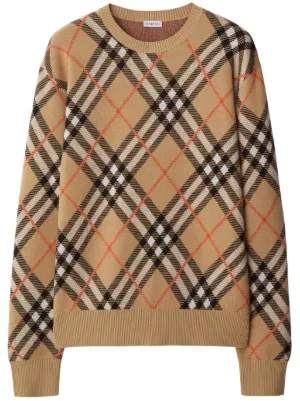 Burberry Vintage Check intarsia-knit jumper