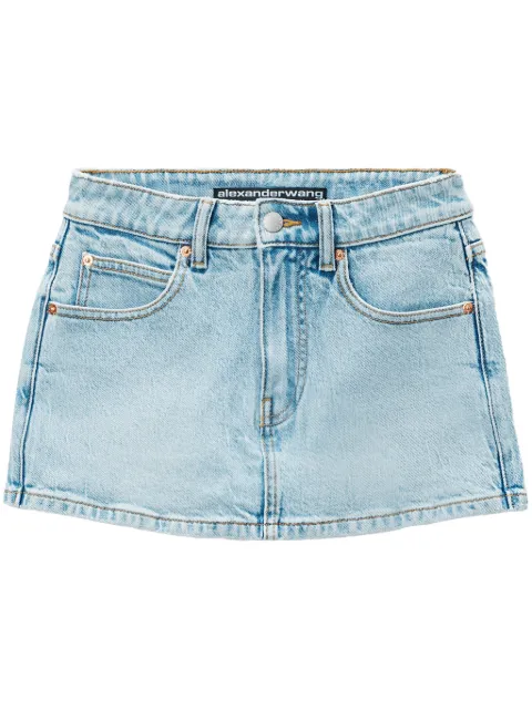Alexander Wang mid-rise denim skort