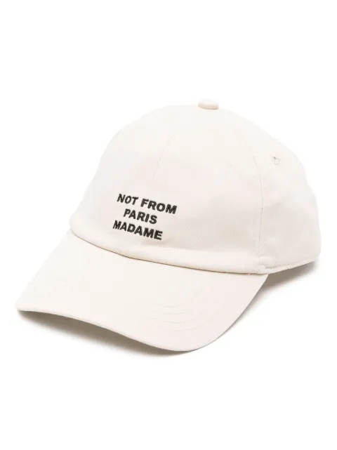 Dr&ocirc;le De Monsieur Not From Paris cotton baseball cap
