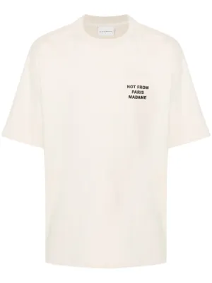 Drôle De Monsieur Slogan crew-neck T-shirt