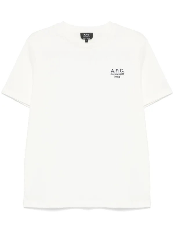 A.P.C. logo-embroidered cotton T-shirt