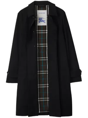 Burberry long gabardine car coat