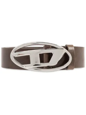Diesel logo-buckle leather belt