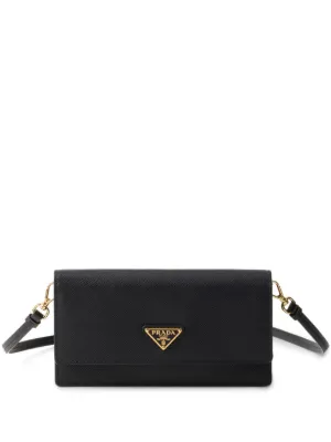 Prada triangle-logo leather mini bag