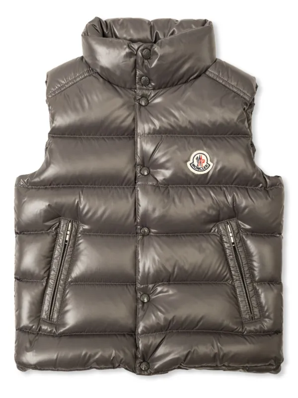 Moncler Enfant Tib quilted logo-patch gilet
