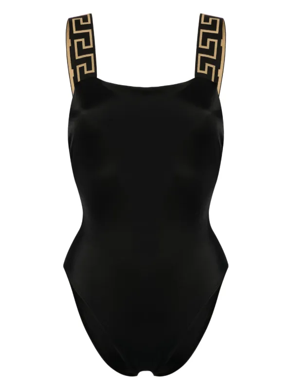 Versace Greca-strap swimsuit