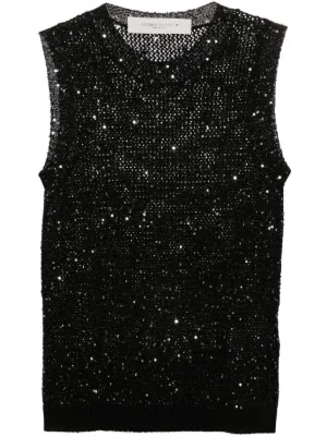 Golden Goose sequin-embellished knitted top