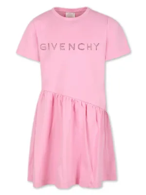 Givenchy Kids logo-studded cotton dress