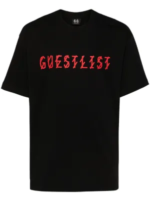 44 LABEL GROUP Lasered cotton T-shirt