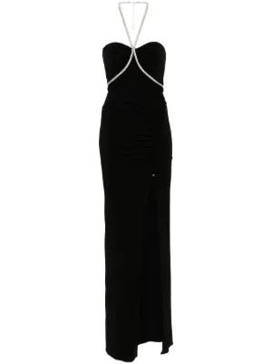 NISSA crystal-embellished maxi dress