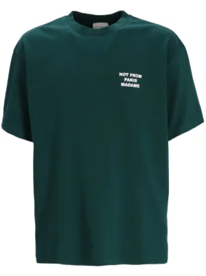 Drôle De Monsieur slogan-print cotton T-shirt