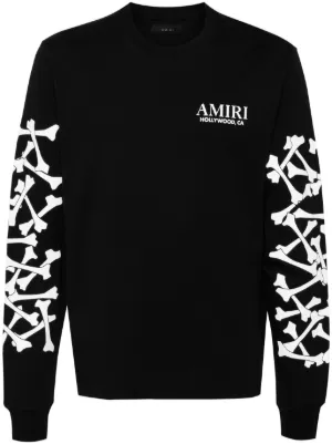 AMIRI Bones stacked long-sleeve T-shirt