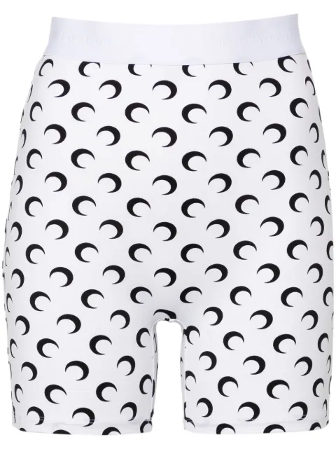 Marine Serre recycled moon jersey mini shorts