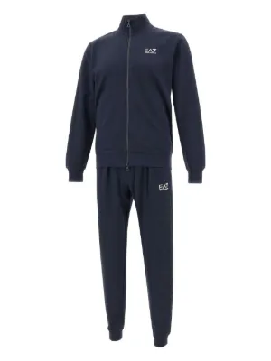 Ea7 Emporio Armani zip-up logo tracksuit