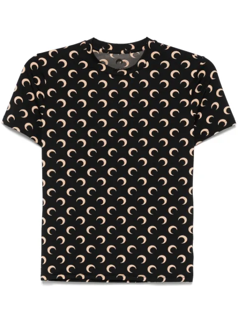 Marine Serre Moon-print short-sleeve top