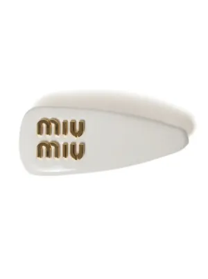 Miu Miu patent leather hair clip