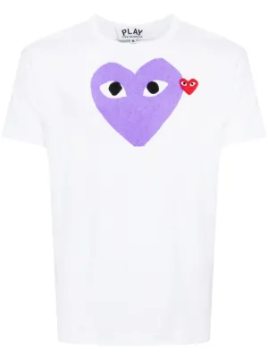 Comme Des Garçons Play signature heart motif cotton T-shirt