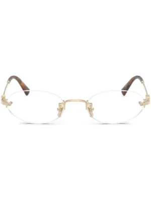 Miu Miu Eyewear oval-frame glasses